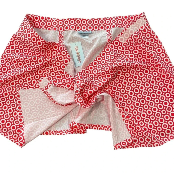 RipSkirt Hawaii Wrap Skirt Length 1 Adjustable Waist Red Dot Size Medium - Picture 3 of 7